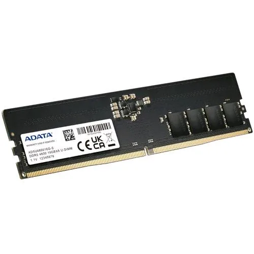 Adata AD5U480016G-S 16GB DDR5 4800MHz Data Integrity Check CL 40 Dimm