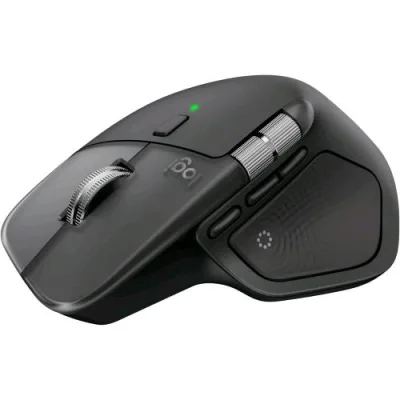 Logitech MX Master 4 per Mac Mouse Bluetooth Ergonomico Ricaricabile 8 Pulsanti con Feedback Aptico a Prestazioni Avanzate Scorrimento Ultraveloce Ricarica USB-C Macos, Windows Nero Siderale
