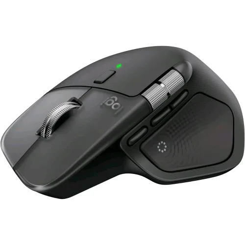 Logitech MX Master 4 per Mac Mouse Bluetooth Ergonomico Ricaricabile 8 Pulsanti con Feedback Aptico a Prestazioni Avanzate Scorrimento Ultraveloce Ricarica USB-C Macos, Windows Nero Siderale