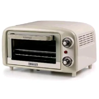 Ariete 3919/03 Forno Elettrico Vintage 10 l 800W Temperatura Regolabile Doppio Vetro con Timer Beige
