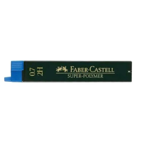 Faber Castell Super-Polymers Astuccio 12 Mine 2H 0.7 mm Conf 12 Pz.