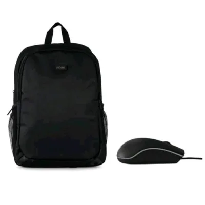Nilox Zaino per Notebook fino a 15.6" + Mouse USB Incluso Nero