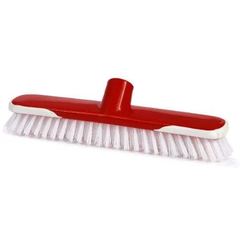 Perfetto Fiore Spazzettone per Pavimenti con Paracolpi Senza Manico Rosso