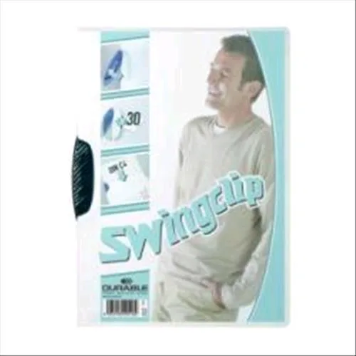 Durable Swingclip Cartellina con Clip in PP 210X297 mm A4 Col. Nero