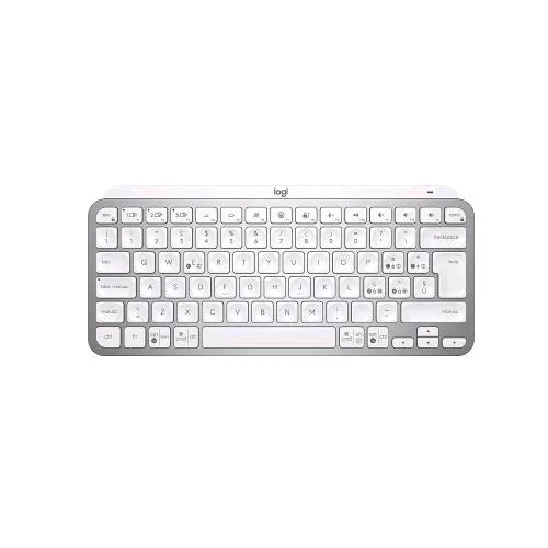 Logitech MX Tastiera Bluetooth Mini Retroilluminata USB-C Grigio Bianco