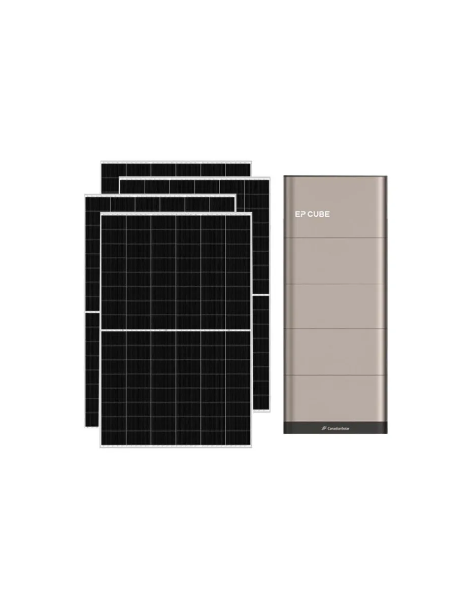Kit fotovoltaico trifase 10465W inverter 10kW EP CUBE batteria al litio 15kWh CanadianSolar