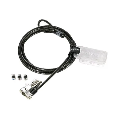 Kensington Universal 3-in-1 Keyed Laptop Cavo di Sicurezza con Lucchetto Universale 1.8 m