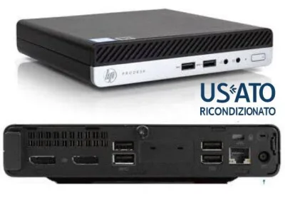 PC REF I5 8GB 256GB SSD NVME W11P I5-9500T 400 G4 TINY-MINI