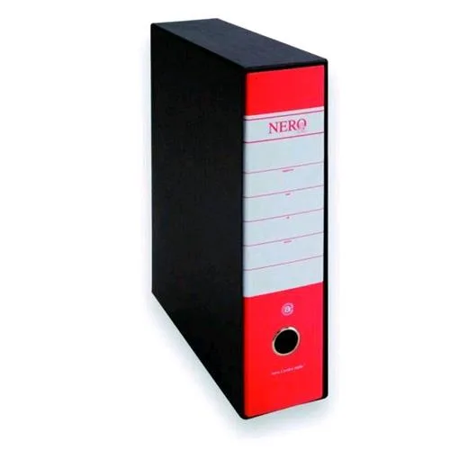 Brefiocart Nero& Registratore Formato Protocollo 285X350X80 mm Col. Rosso Conf 12 Pz.