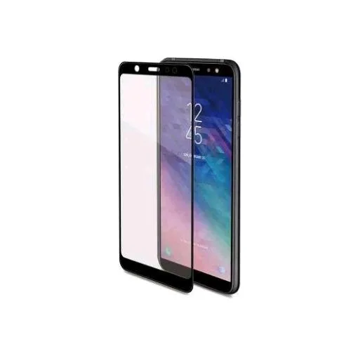 Celly Samsung Galaxy A6+ 2018 3D Glass Proteggi Schermo in Vetro Temperato Anti Impronte Trasparente Nero