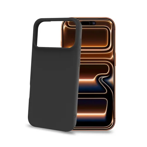 Celly Apple iPHONE 18 Pro Max / iPHONE 17 Pro Max Cover in Morbido Tpu con Finitura Soft Touch Nero