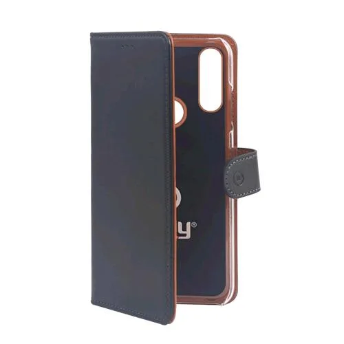 Celly Samsung Galaxy A60/M40 Custodia a Portafoglio Similpelle Flap Magnetico Nero
