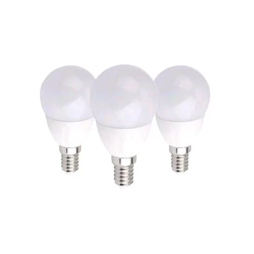 GBC Lampadine LED Mini Goccia E14 6 W Luce Naturale Conf 3 Pz.