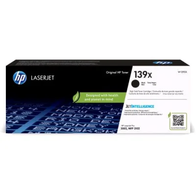 HP 139X Toner Nero Originale Alta Resa per Laserjet Pro 3001/3002/3003/3004 4.000 Pagine