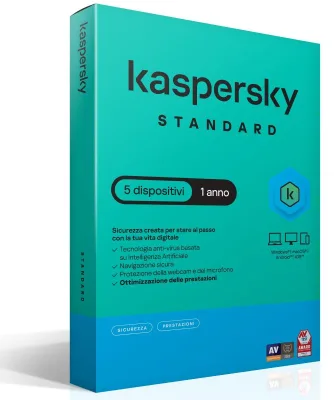 ANTIVIRUS KASPERSKY STD 5D1Y KASPERSKY STANDARD 5DEV 1Y