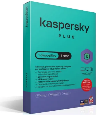 ANTIVIRUS KASPERSKY PLUS 1D1Y ATT KASPERSKY PLUS 1DEV 1Y ATTACH