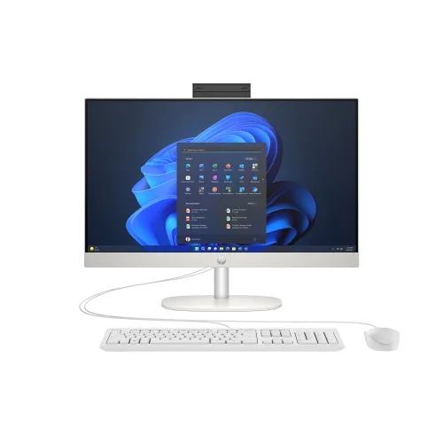 HP Proone 240 G10 All in One 23.8" Intel i3-N300 RAM 8GB-SSD 256GB NVMe-Intel UHD Graphics-Wi-Fi 6 + Gigabit LAN-Web Cam 5MPX Altoparlanti-Tastiera Mouse-Win 11 Prof (D57KNEA#ABZ)