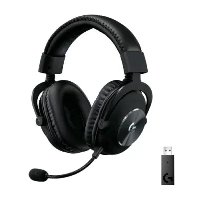 Logitech Pro x Wireless Cuffia Gaming con Microfono Lightspeed con Tecnologia Blu Vo!Ce Driver Pro-G Black