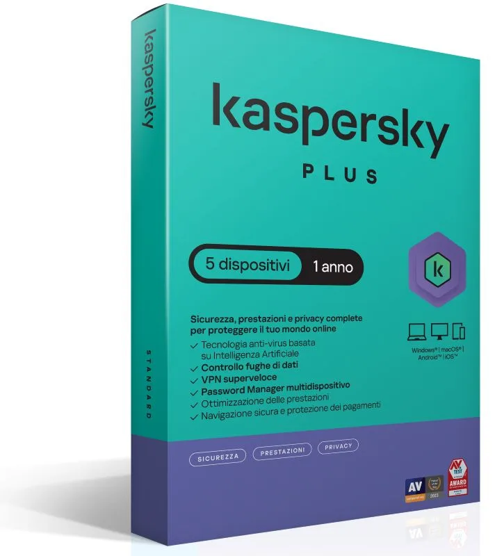 ANTIVIRUS KASPERSKY PLUS 5D1Y KASPERSKY PLUS 5DEV 1Y