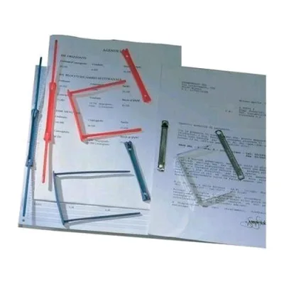 King Mec Acco Fasteners Fermagli Metallici H 8.7 cm Dorso 8 cm Cap. 4 cm Col. Grigio Conf 50 Pz.