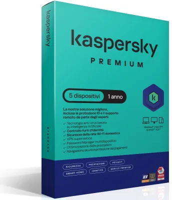 ANTIVIRUS KASPERSKY PREMIUM 5D1Y KASPERSKY PREMIUM 5DEV 1Y