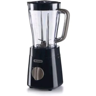 Ariete 576 Breakfast Frullatore 500 W Lame in Accaio Inox 1,5 l - 2 Velocita'' + Funzione Pulse - Tritaghiaccio Nero