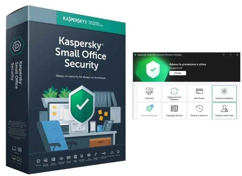 ANTIVIRUS KASPERSKY KSOS 5U+1SV1Y SOS 8 5U + 1SER 1Y KASPERSKY