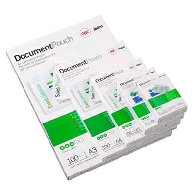 GBC Pouches Lucido 65X95 mm 250 MY Col. Trasparente Conf 100 Pz.