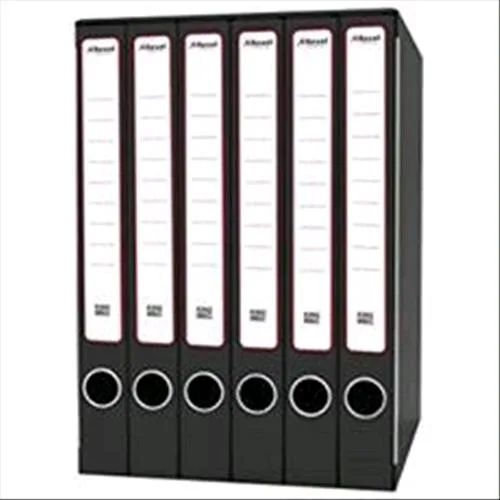 King Mec Gruppi KM Classificatore Ad Alette 6 Scomparti Formato 345X230X260 mm in Cartone Colore Nero