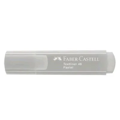 Faber Castell Texliner 46 Pastell Evidenziatore Punta a Scalpello 1/5 mm Grigio Conf 10 Pz.