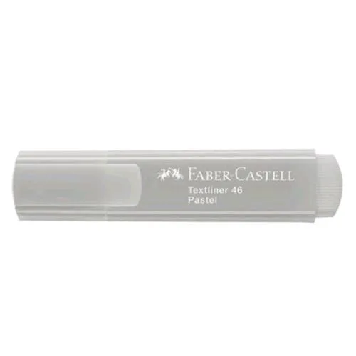 Faber Castell Texliner 46 Pastell Evidenziatore Punta a Scalpello 1/5 mm Grigio Conf 10 Pz.