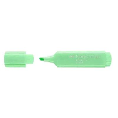 Faber Castell Texliner 46 Pastell Evidenziatore Punta a Scalpello 1/5 mm Verde Chiaro Conf 10 Pz.