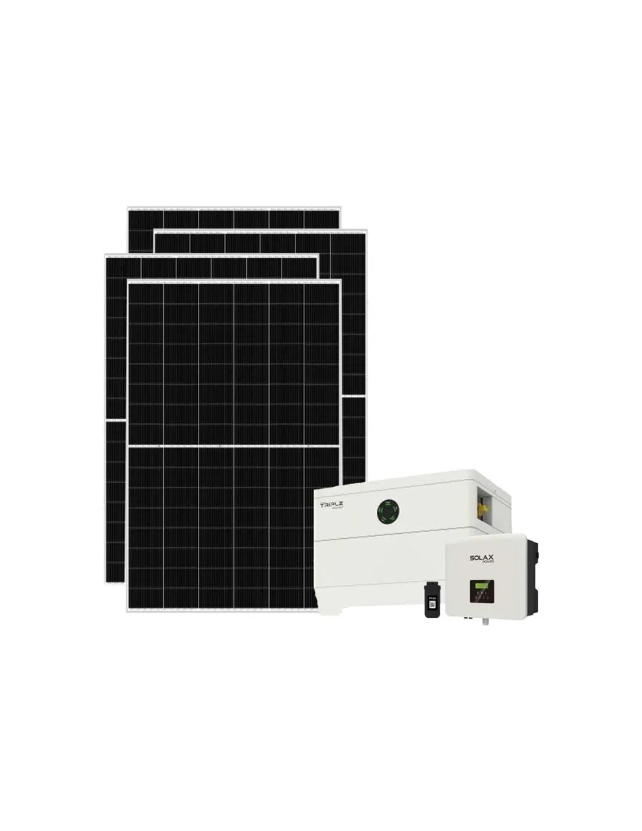 Kit fotovoltaico monofase 7735W inverter 7.5kW batteria al litio 7.2KWh TP-HS36 Solax Power