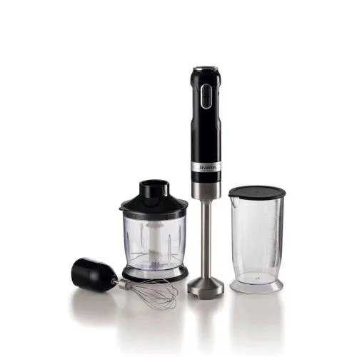 Ariete 602 Moderna Frullatore Ad Immersione con Bicchiere 700 ml 1.000 W 10 Velocita' +Turbo Tritatutto e Frusta Accessori Inclusi Nero/Silver