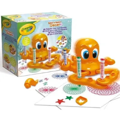 Crayola Polipetto Crea I Tuoi Mandala con Stencil e Stampini