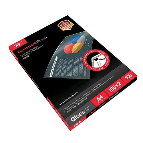 GBC Pouches Lucido A4 100 MY Col. Trasparente Conf 100 Pz.