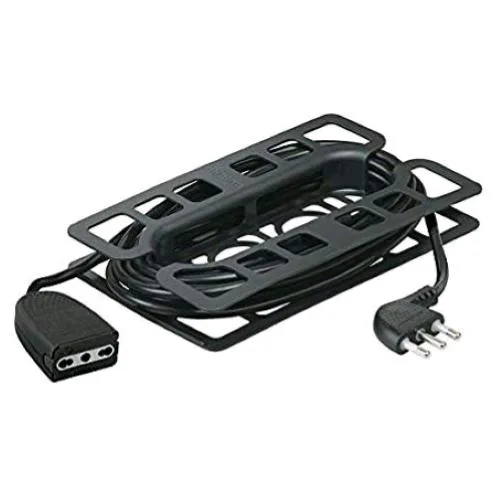 Legrand Prolunga Domestica 2P+T 3X0,75MMQ 10 A Maschio/Femmina 5 m Nero