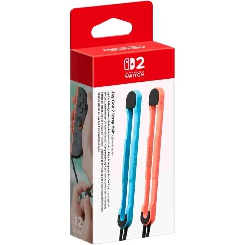 Nintendo Switch 2 Joy-con 2 Strap Pair Coppia Laccetti Light Blue / Light Red