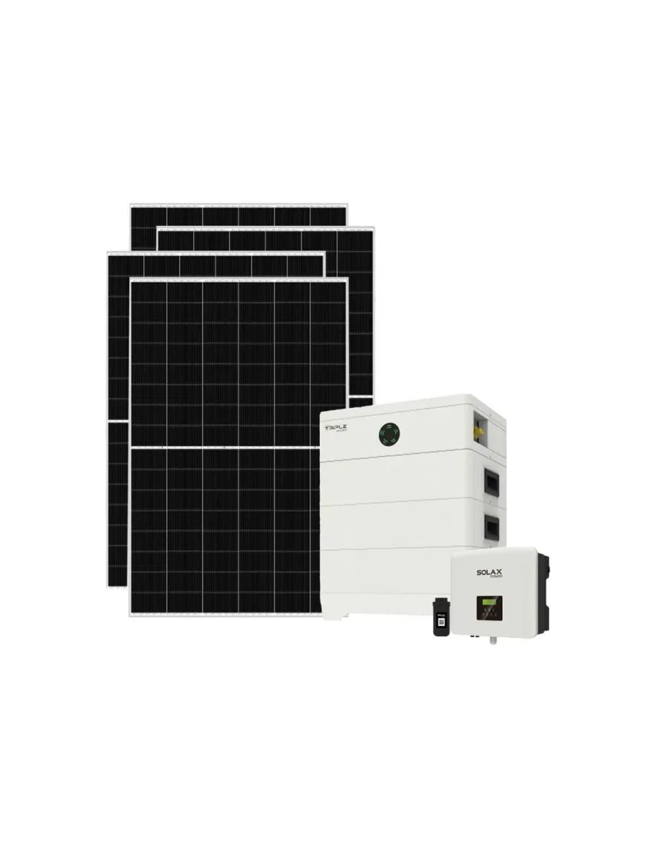 Kit fotovoltaico monofase 7735W inverter 7.5kW batteria al litio 10.8KWh TP-HS36 Solax Power