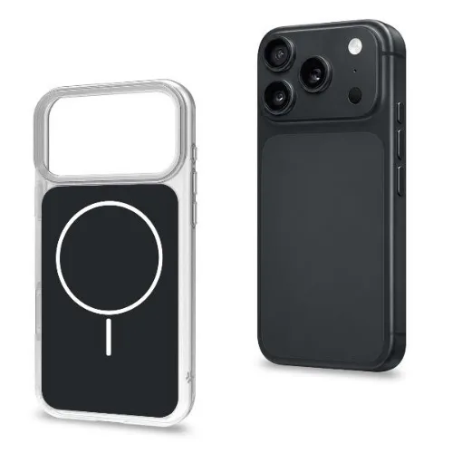 Celly Apple iPHONE 18 Pro Max iPHONE 17 Pro Max Cover Sottile Bordi Trasparenti Magsafe Nero