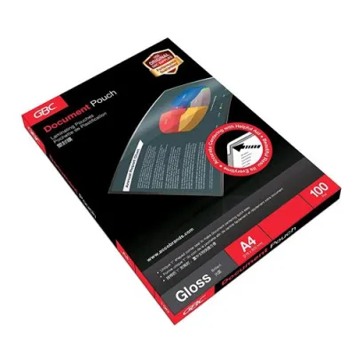 GBC Pouches Lucido A4 125 MY Col. Trasparente Conf 100 Pz.