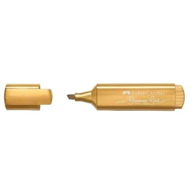 Faber Castell Texliner Evidenziatore Punta Scalpello 1/5 mm Oro Conf 10 Pz.