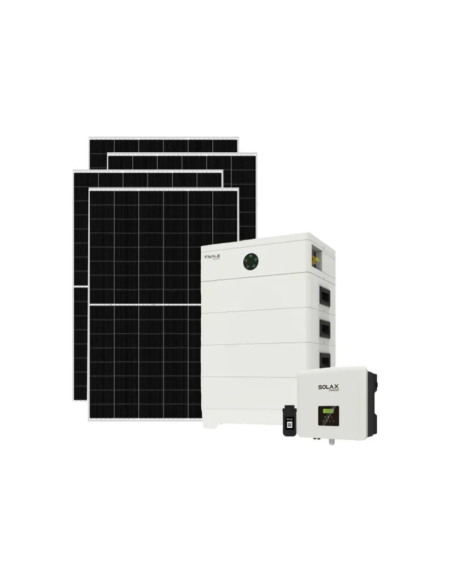 Kit fotovoltaico monofase 7735W inverter 7.5kW batteria al litio 21.6KWh TP-HS36 Solax Power