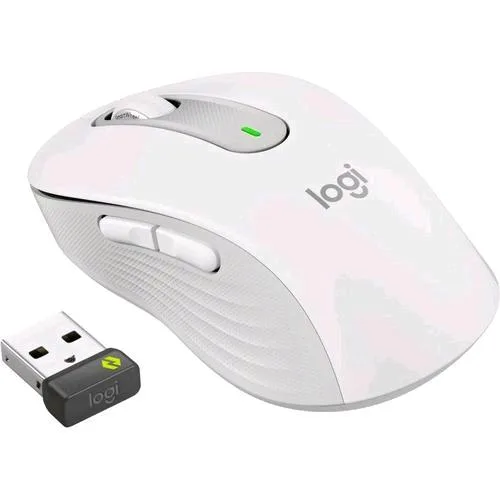 Logitech Signature M650 M Mouse Ottico Wireless 2.000 DPI 5 Pulsanti White Solo Mano Destra