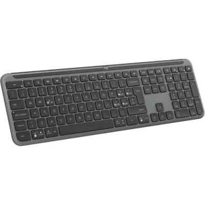 Logitech Signature Slim K950 Tastiera Wireless USB + Bluetooth Switch tra Dispositivi, Digitazione Silenziosa Layout Italiano Grafite