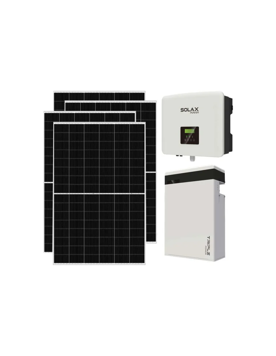 Kit fotovoltaico monofase 7735W inverter 7.5kW batteria al litio 5.8KWh T-BAT-H5.8 Solax Power