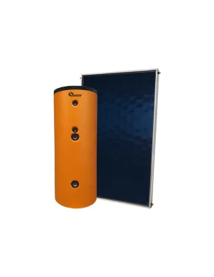 Kit solare termico con bollitore doppio serpentino ACS 200L 1xSKY27 Sunerg