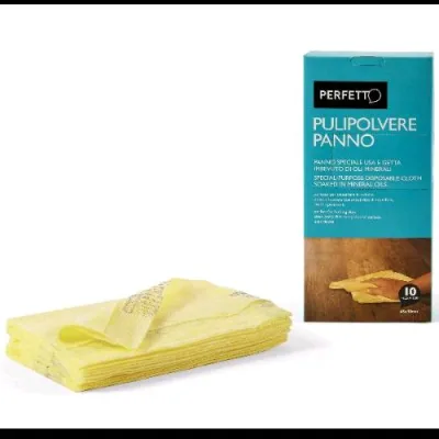 Perfetto Pannopolvere Usa e Getta 45X30 cm Giallo Conf 10 Pz.