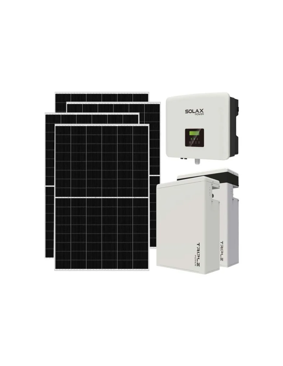 Kit fotovoltaico monofase 7735W inverter 7.5kW batteria al litio 11.6KWh T-BAT-H5.8 Solax Power