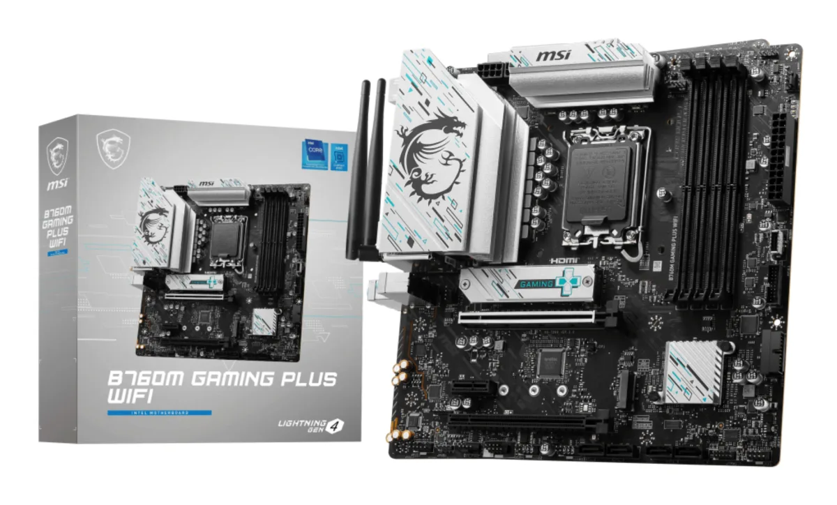 MB MSI B760M GAMING PLUS WIFI 1700 4D5 2M.2 4S3 U3.2 GBL H/D MATX DDR5